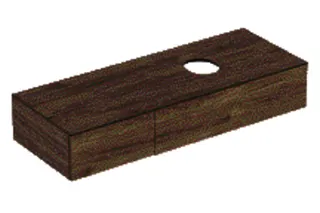 GE VariForm US für AS-WT, m. 2 Schubl. 135x23,5x51cm, Nußbaum hickory