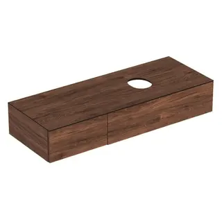 Geberit VariForm US für AS-Waschtisch, m. 2 Schubl. 135x23,5x51cm, Nußbaum hickory – Bild 2