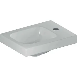 Geberit iCon Light Handwaschbecken 38x28cm m. Hahnloch rechts, ohne Überlauf, weiß, KeraTect – Bild 2