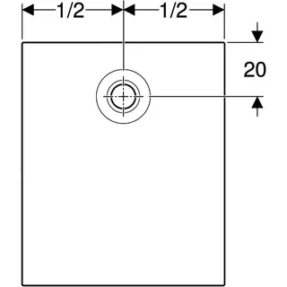 Geberit Nemea Duschwanne, 100 x 90 cm rechteckig, weiß matt – Bild 4