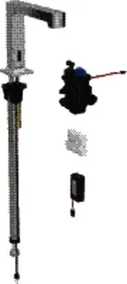 Geberit Waschtischarmatur Brenta Standmontage mit UP-Funktionsbox Batt. mit Mischer