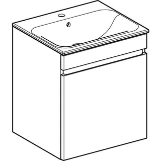 Geberit Renova Plan Set MWT m. US, 1 Schubl. 55x62,2x48cm, lava – Bild 3