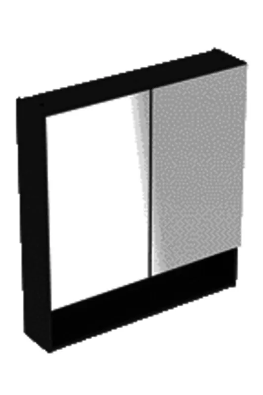 Geberit Renova Plan Spiegelschrank, 2 Türen 80x85x17,5 cm, lava