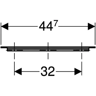 Geberit Griff, B:45cm weiß matt – Bild 4