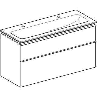 Geberit iCon Set MWT m. US, 2 Schubl. 120x63x48cm, lava – Bild 4