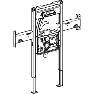 Geberit Duofix Element für One Waschtisch für OneTap Wandarmatur, teilhoch B105 – Bild 3