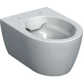 Geberit iCon WWC Tiefspüler, verk. Ausl. 49cm geschl. Form, Rimfree, weiß – Bild 2