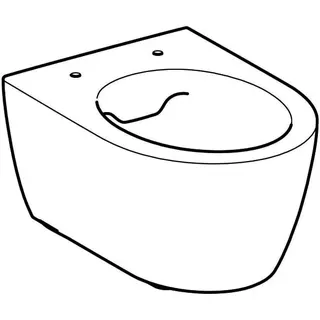 Geberit iCon WWC Tiefspüler, verk. Ausl. 49cm geschl. Form, Rimfree, weiß – Bild 3