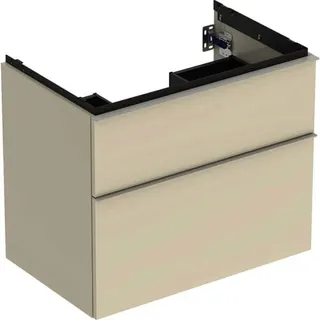 Geberit iCon Unterschrank für Waschtisch, 2 Schubl. 74x61,5x47,6cm, sandgrau – Bild 2