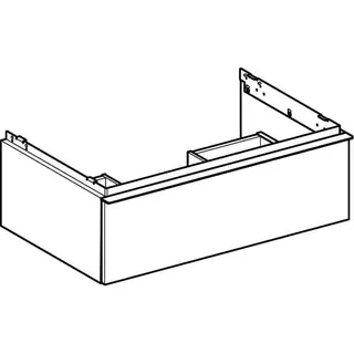 Geberit iCon Unterschrank für Waschtisch, 1 Schubl. 74x24,7x47,6cm, sandgrau – Bild 3