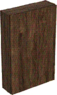 Geberit Hängeschrank rechteckig, 1 Tür 45x70x15cm, Nussbaum hickory