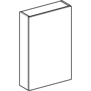 Geberit Hängeschrank rechteckig, 1 Tür 45x70x15cm, Eiche – Bild 3