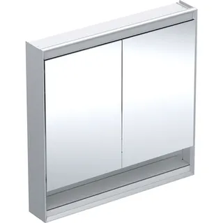 Geberit ONE Spiegelschrank mit Ni/Comf.Light 2 Türen, AP-Mont., 90x90x15cm, alu.