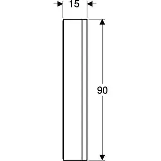 Geberit ONE Spiegelschrank mit Ni/Comf.Light 2 Türen, AP-Mont., 90x90x15cm, weiß – Bild 4