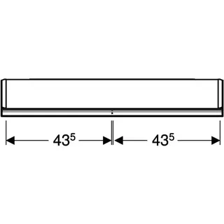 Geberit ONE Spiegelschrank mit Ni/Comf.Light 2 Türen, AP-Mont., 90x90x15cm, weiß – Bild 5