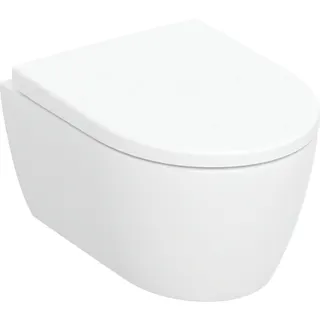 Geberit iCon Set Wand-WC mit WC-Sitz, Rimfree Tiefspül-WC, verk. Ausl. 49cm, weiß – Bild 2