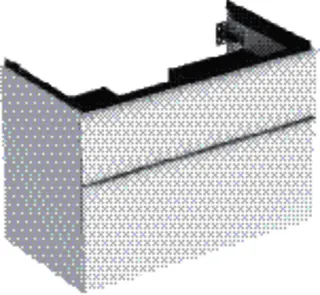GE iCon Unterschrank für WT, 2 Schubl. 88,8x61,5x47,6cm, weiß hgl./Gr.weiß matt