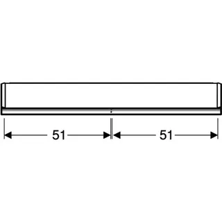 Geberit ONE Spiegelschrank mit Ni/Comf.Light 2 Türen, AP-Mont., 105x90x15cm, alu. – Bild 4