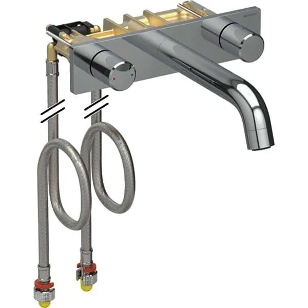 Geberit ONE Waschtisch-Armatur rundes Design Wandmontage, Zweigriffmischer, L16