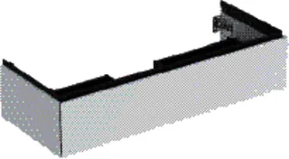 Geberit ONE Unterschrank für WT/-Platte 1 Schubl., 118.4x26,6x47cm, weiß matt – Bild 2