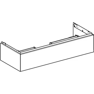 Geberit ONE Unterschrank für WT/-Platte 1 Schubl., 118,4x26,6x47cm, schwarz matt – Bild 3
