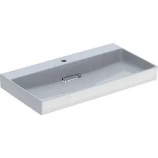 Geberit ONE Waschtisch 90x48cm, CleanDrain mit Hahnloch, ohne Überlauf, weiß, KeraTect/weiß glzd – Bild 2