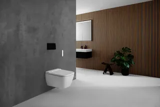 Geberit ONE Waschtisch 90x48cm, CleanDrain mit Hahnloch, ohne Überlauf, weiß, KeraTect/weiß glzd – Bild 3
