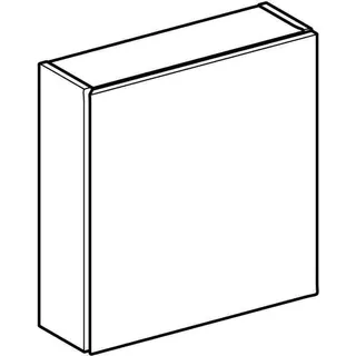 Geberit Hängeschrank quadratisch, 1 Tür 45x46,7x15cm, Eiche – Bild 3