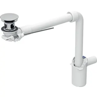 GE WT Ablauf d40 Raumsparmodell mit Hebelbet. Ventilstopfen glanzverchromt