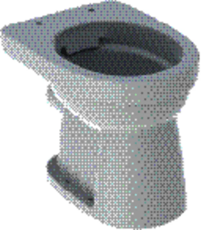 Geberit Renova Stand-WC Flachspüler Abg. horizontal, Rimfree, weiß