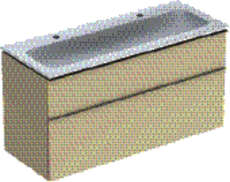 Geberit iCon Set MWT m. US, 2 Schubl. 120x63x48cm, sandgrau/KeraTect