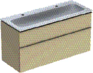 GE iCon Set MWT m. US, 2 Schubl. 120x63x48cm, sandgrau/KeraTect