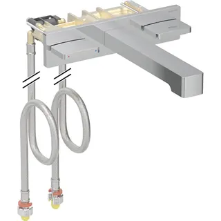 Geberit ONE Waschtisch-Armatur eckiges Design Wandmontage, Zweigriffmischer, L18