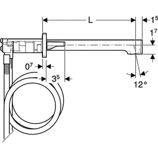 Geberit ONE Waschtisch-Armatur eckiges Design Wandmontage, Zweigriffmischer, L22 – Bild 4