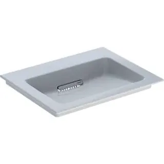 Geberit ONE MWT 60x48cm, CleanDrain ohne Hahnloch, ohne Überlauf, weiß, KeraTect/weiß glzd