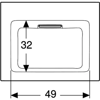 Geberit ONE MWT 60x48cm, CleanDrain ohne Hahnloch, ohne Überlauf, weiß, KeraTect/weiß glzd – Bild 4