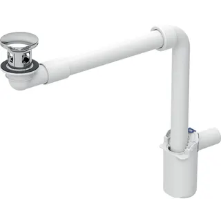 GE WT Ablauf d40 Raumsparmodell mit Druckbet. Ventilabstopfen glanzverchromt