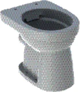 Geberit Renova Stand-WC Flachspüler Abg. horizontal, Rimfree, weiß, KeraTect