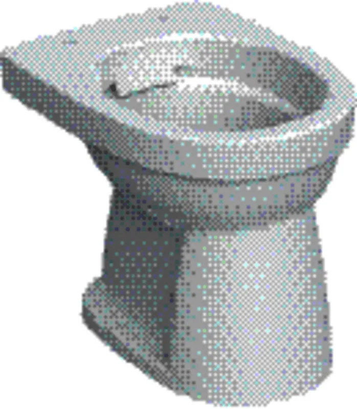 Geberit Renova Stand-WC Flachspüler Abg. vertikal, Rimfree, weiß