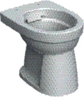 Geberit Renova Stand-WC Flachspüler Abg. vertikal, Rimfree, weiß