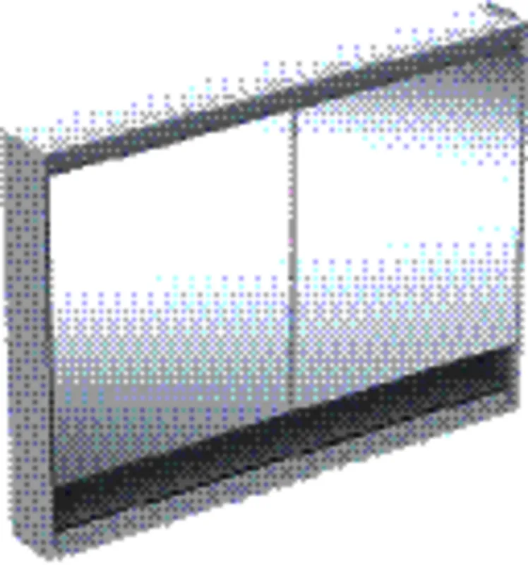Geberit ONE Spiegelschrank mit Ni/Comf.Light 2 Türen, AP-Mont., 120x90x15cm, weiß