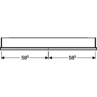 Geberit ONE Spiegelschrank mit Ni/Comf.Light 2 Türen, AP-Mont., 120x90x15cm, weiß – Bild 5