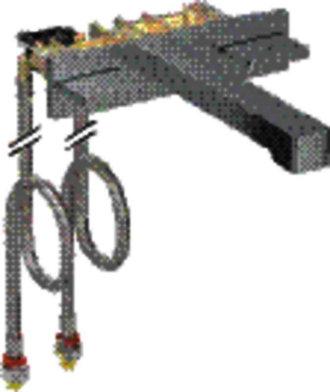 Geberit ONE Waschtisch-Armatur eckiges Design Wandmontage, Zweigriffmischer, L22