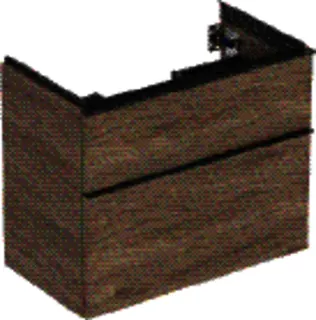 GE iCon Unterschrank f. WT, verk. Ausld. 74x61,5x41,6cm, Nussbaum hi./Gr. Lava