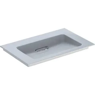 Geberit ONE MWT 75x48cm, CleanDrain ohne Hahnloch, ohne Überlauf, weiß, KeraTect/weiß glzd – Bild 2