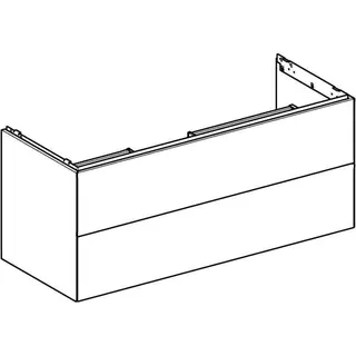 Geberit ONE Unterschrank für WT/-Platte 2 Schubl., 118,4x50,4x47cm, Eiche – Bild 3