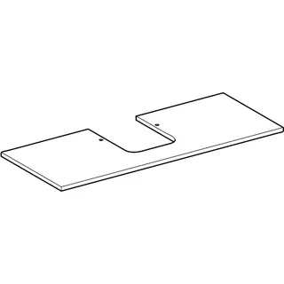 Geberit ONE Waschtisch-Pl. Aus mi. f. AWT Schalenform 120x2x47cm, Marmoroptik schwarz matt – Bild 4