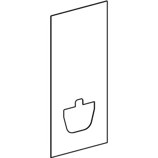 Frontverkleidung für Geberit Monolith für Wand-WC 114cm Schieferoptik – Bild 3