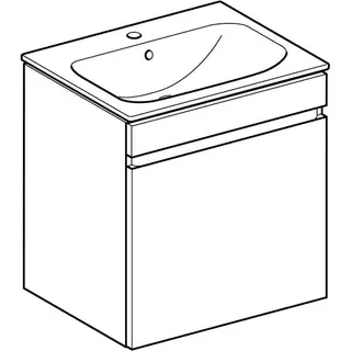 Geberit Renova Plan Set MWT m. US, 1 Schubl. 60x62,2x48cm, lava – Bild 3