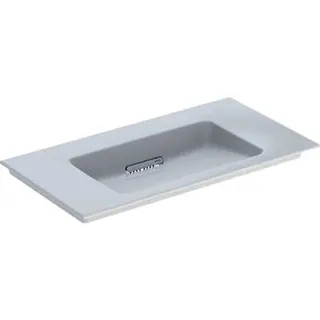 Geberit ONE MWT 90x48cm, CleanDrain ohne Hahnloch, ohne Überlauf, weiß, KeraTect/weiß glzd – Bild 2